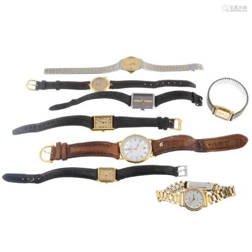 A group of eight assorted watches, to include examples