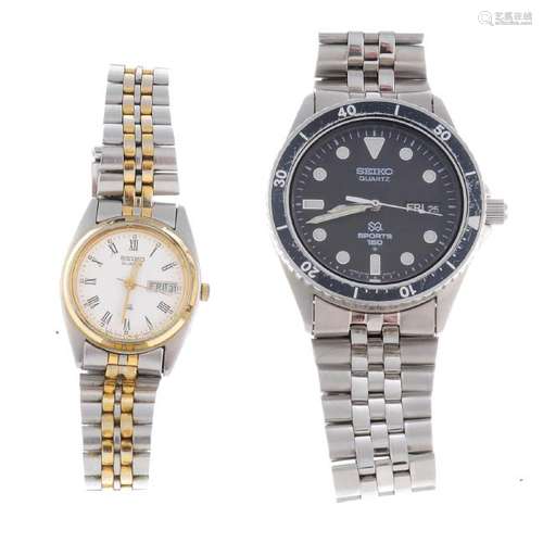 A group of ten assorted Seiko watches, to include