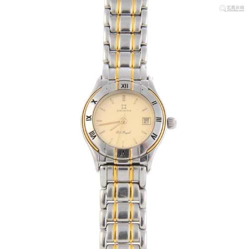 ZENITH - a lady's Port Royal bracelet watch. Stainless