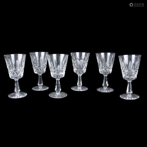 Six (6) Waterford Crystal Water Goblets