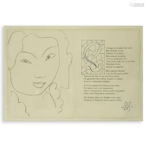 After: Henri Matisse, French, Lithograph