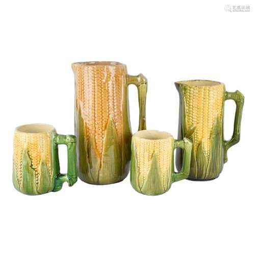 Old Majolica Pitchers