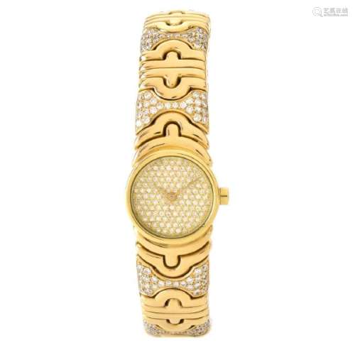 Lady's Bulgari Diamond 18K Parentesi Watch