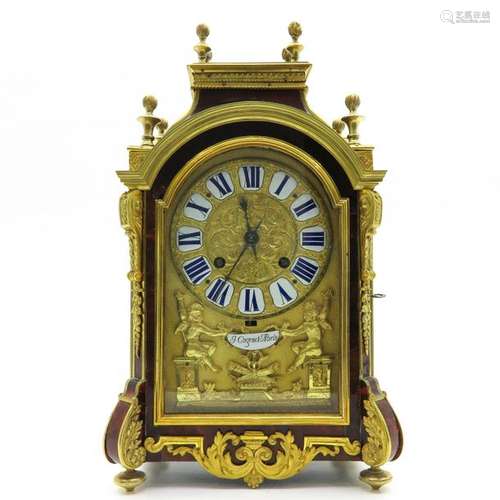 A Signed French Pendule Circa 1700 or Religieuze Clock