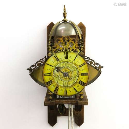 An English Wing Lantern Clock