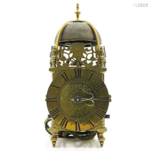 A French Lantern Clock with Alarm Circa 1750