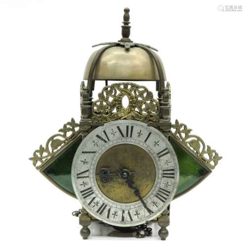 A Signed Christian v.D. Clauw Lantern Clock