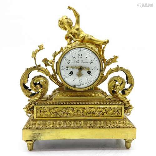 A Signed French Louis XVI Period Pendule Circa 1750