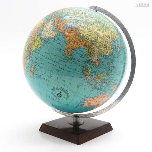 A Columbus Fackel Erdglobus Globe 1960