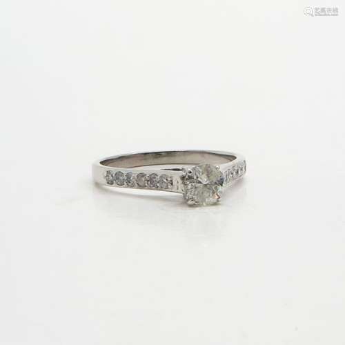 A Ladies 10KG Diamond Ring
