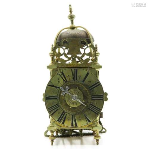 A Signed French Alarm Clock Circa 1750