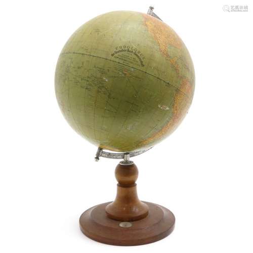 A Dietrich Reimer Erdglobus Globe 1920