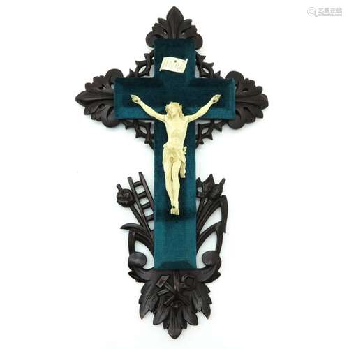 A 19th Century Hanging Crucifix