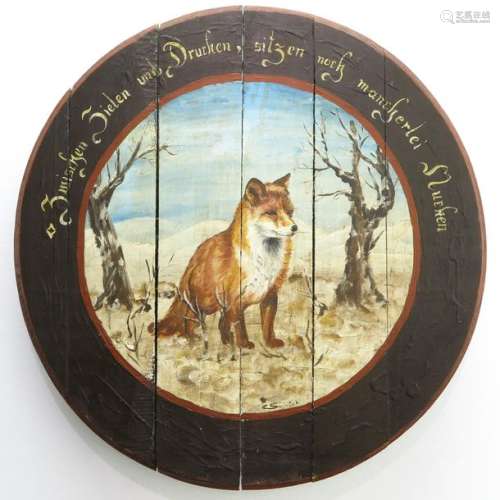A 19th Century German Painted Target