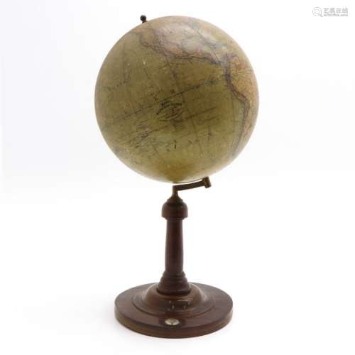 A Mang's Neuer Erdglobus Globe 1909