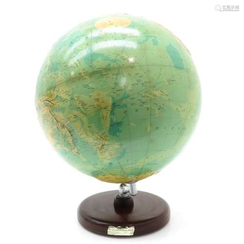 A Philips Terrestrial Relief Globe 1965