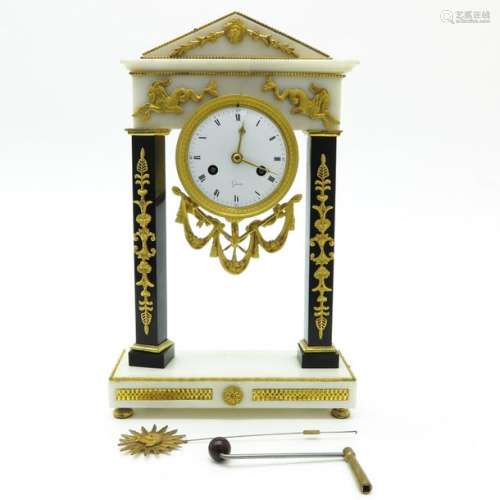 A 19th Century Signed French Louis XVI Pendule