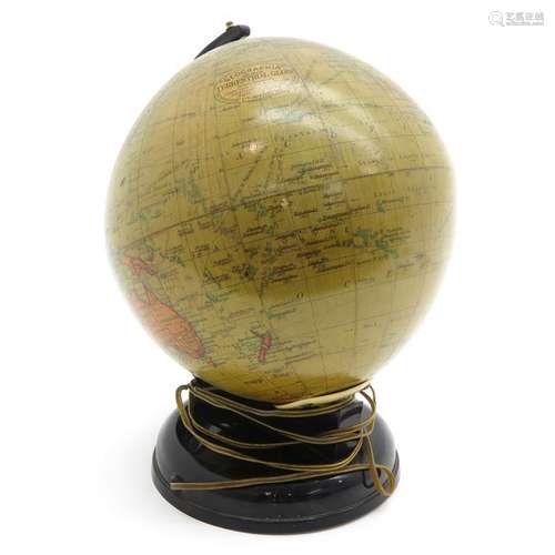 A Georgraphia Illuminated Globe 1920