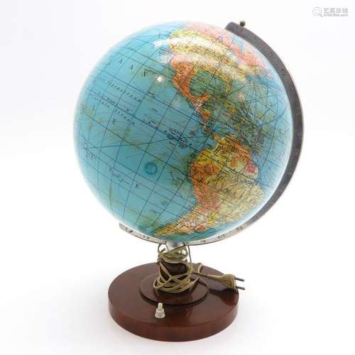 A SVH Staatkundige Illuminating Globe 1950