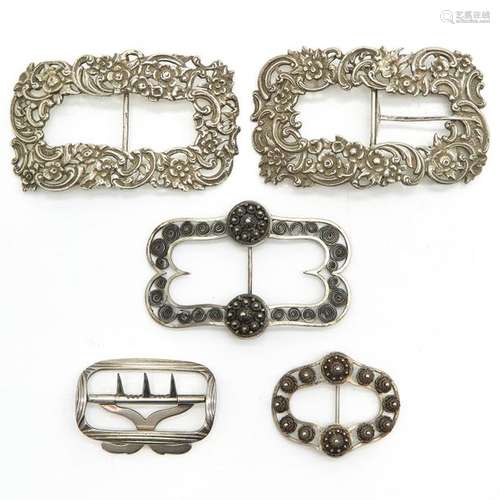 A Lot of 5 Silver Clasp