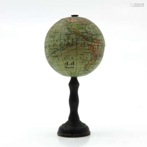 A J.J. Paris Globe Terrestre Globe Circa 1910