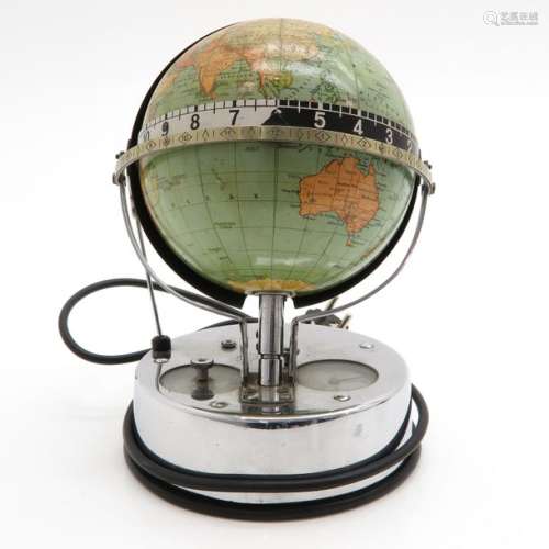 A Dietrich Reimer Globe Clock Circa 1930