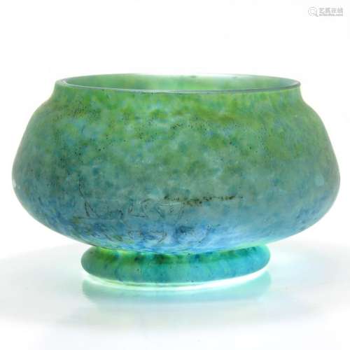 A Signed Daum Nancy Pate de Verre Vase Circa 1910