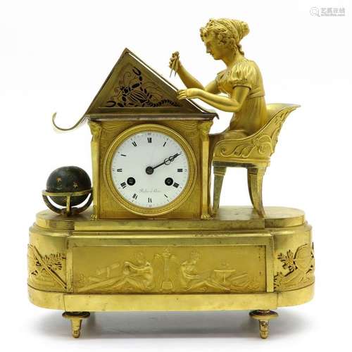 A French Empire Period Pendule Circa 1800