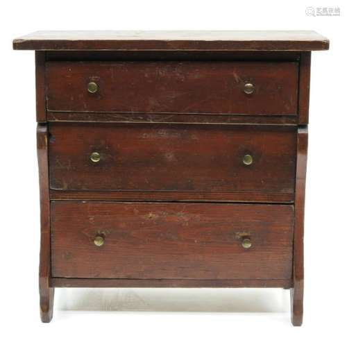A 19th Century Miniature Commode