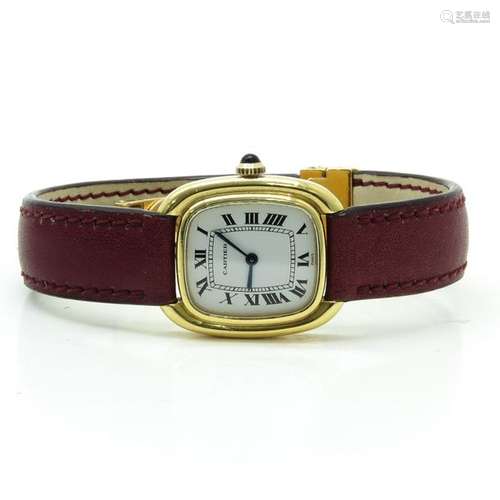 A Ladies 18KG Cartier Watch