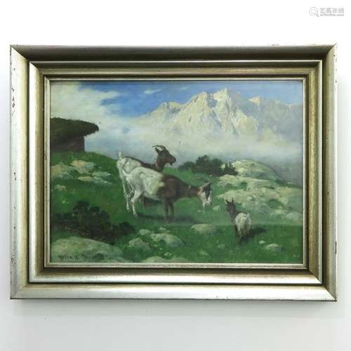 An Oil on Canvas Signed A. Heyer