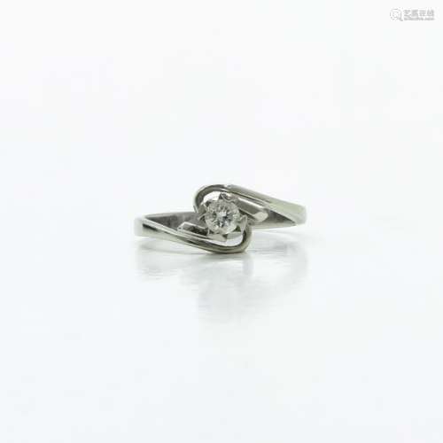 A Ladies Solitaire Diamond Ring Approximately 0.25 Ct.