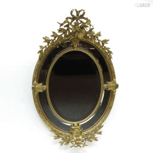 A 19th Century Framed Beveled Glass Mirror