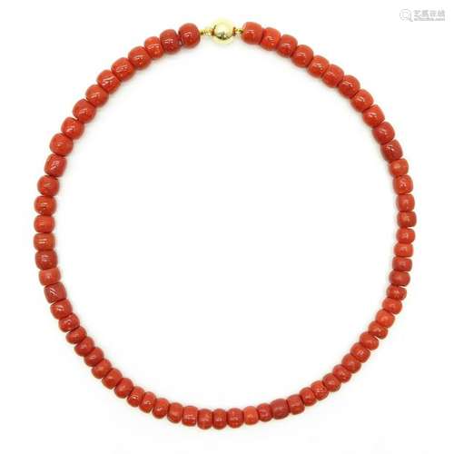 A 19th Century Red Coral Necklace