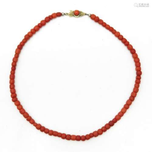 A 19th Century Red Coral Necklace