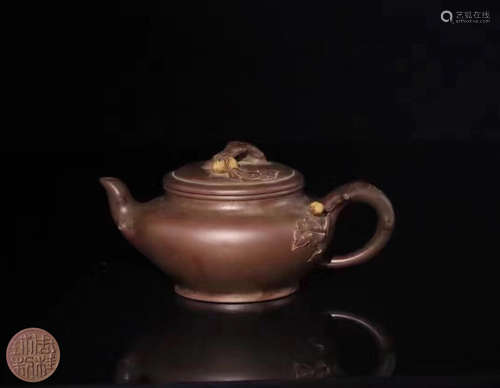 A ZITAN TEAPOT WITH MARK