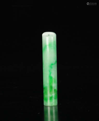 A OLD JADEITE TUBE