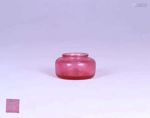 A GLASS SMALL WATER POT