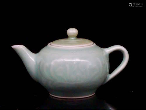 A CELADON PORCELAIN TEAPOT