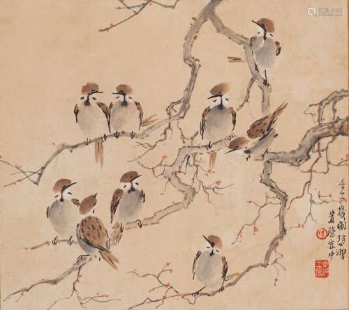 XU BEIHONG: A COLOR AND INK ON PAPER PAINTING