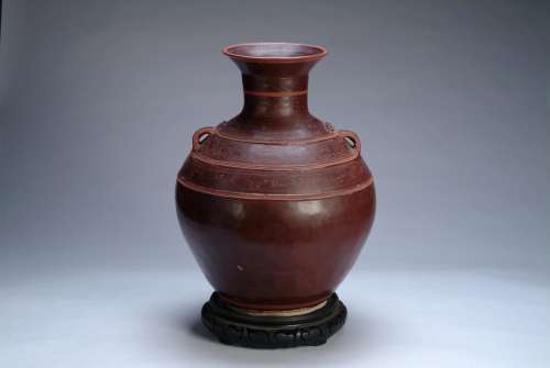 A CHINESE POTTERY JAR