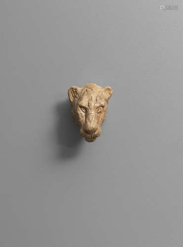 Tête de lionne 8cm (3 1/8in) high. DIEGO GIACOMETTI(1902-1985)