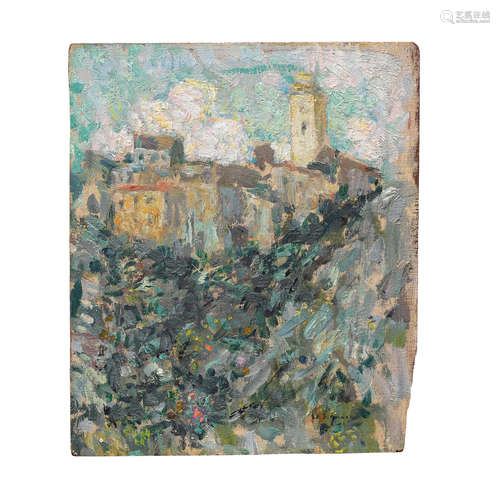 Le village, Dolceacqua HENRI LE SIDANER(1862-1939)