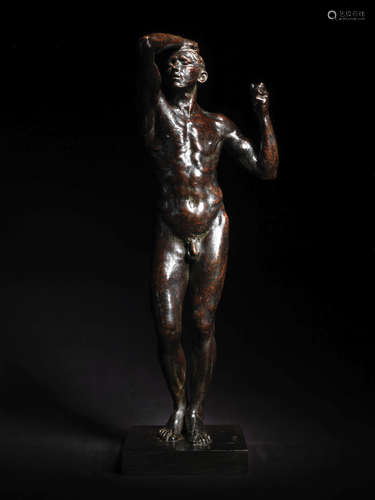 Age d'airain, petit modèle dit aussi 2ème réduction  64.5 cm (25 3/8in). high AUGUSTE RODIN(1840-1917)