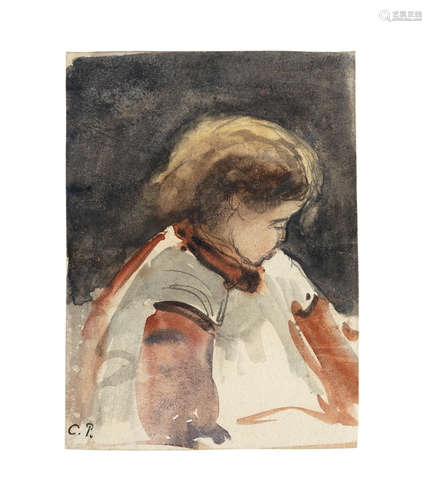 La fille de l'artiste, Minette CAMILLE PISSARRO(1830-1903)