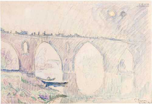 Montauban, le Pont Vieux PAUL SIGNAC(1863-1935)