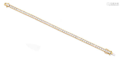 A diamond line bracelet