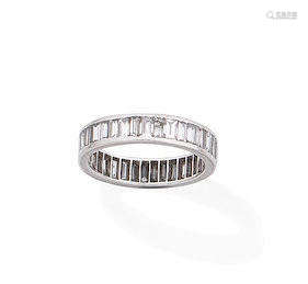 A diamond eternity ring