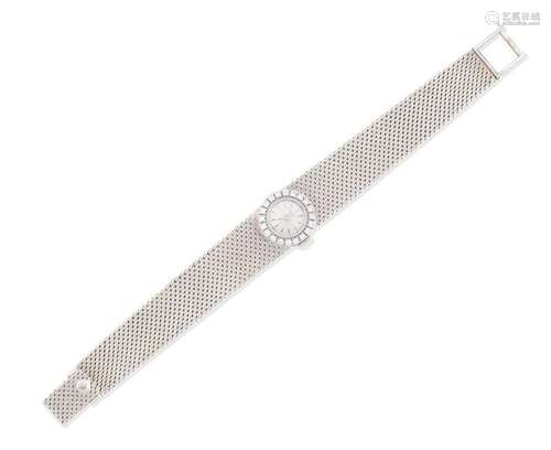 A diamond wristwatch, by Patek Philippe, circa 1965