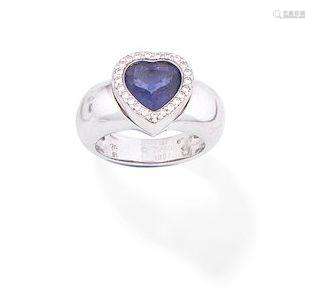 An iolite and diamond cluster ring, by Piaget